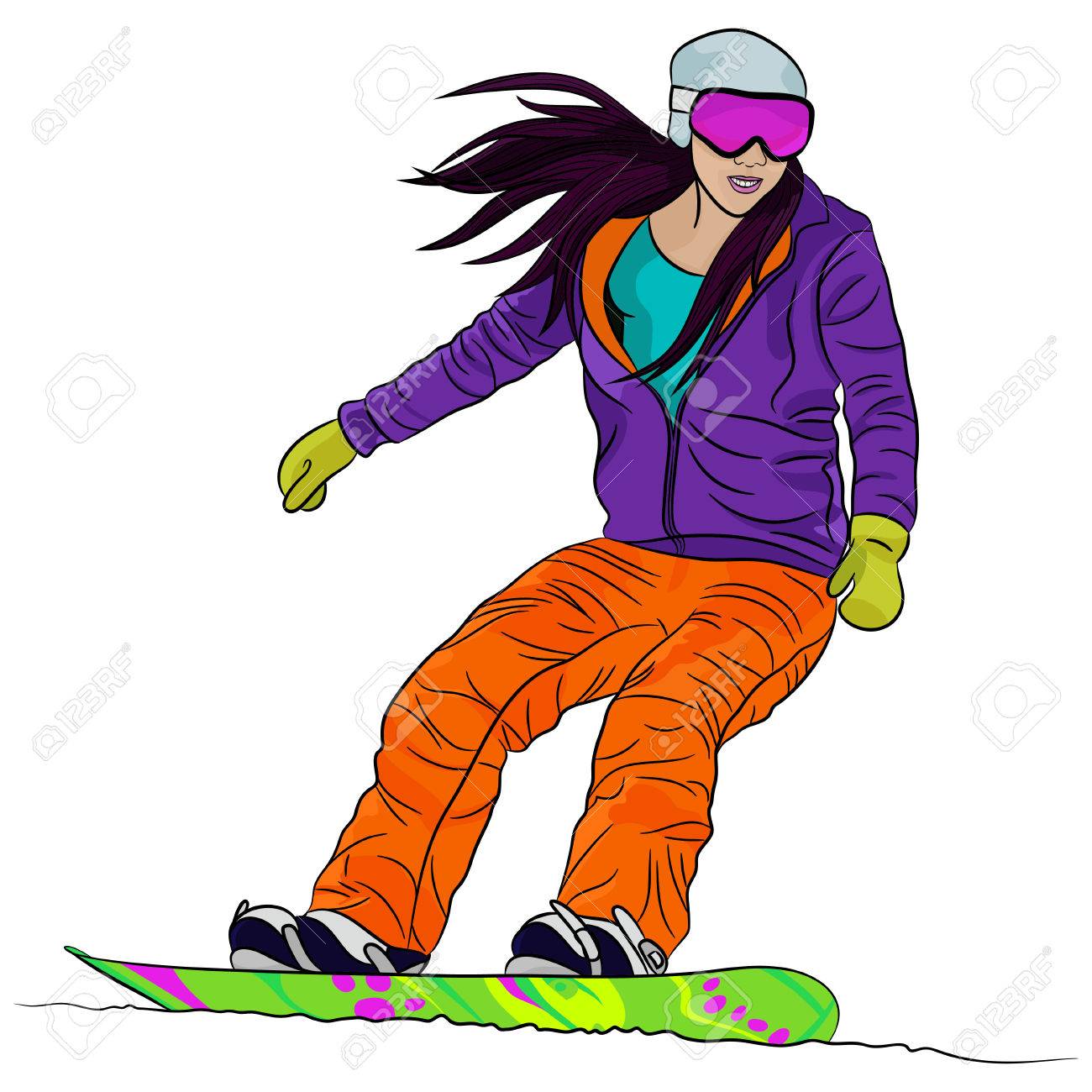 snowboarding clipart snowboard gear