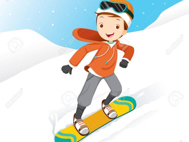Free download clip art. Snowboarding clipart vacation