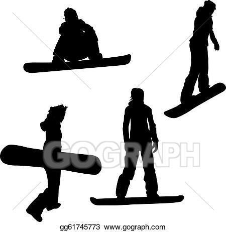 snowboarding clipart vacation