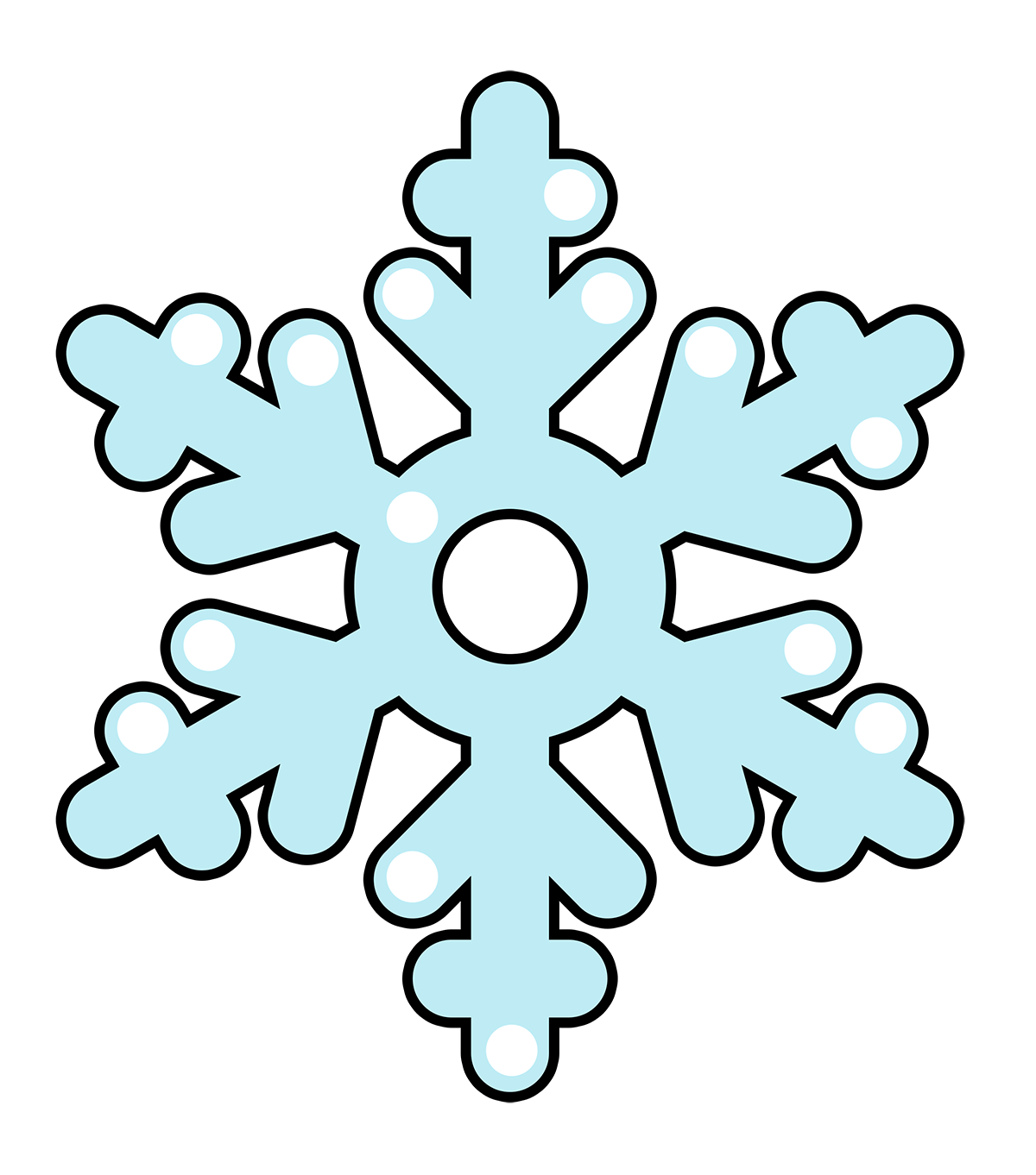 snowflake clipart animated