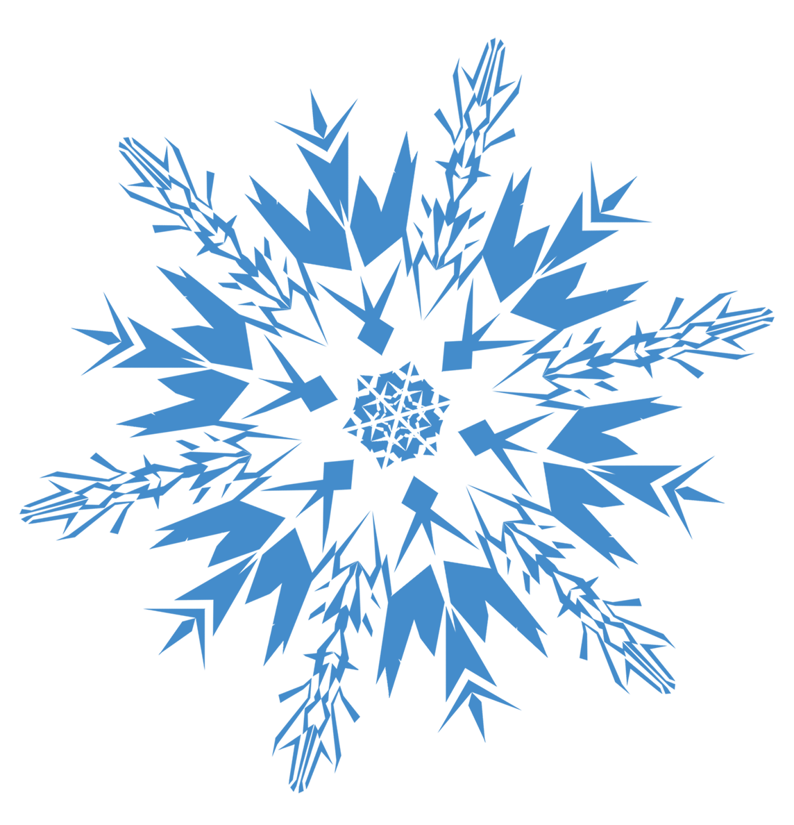 snowflake clipart circle