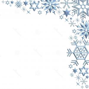 snowflake clipart corner