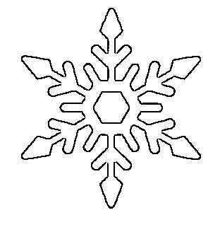 Snowflake clipart cut out. Free printable templates large