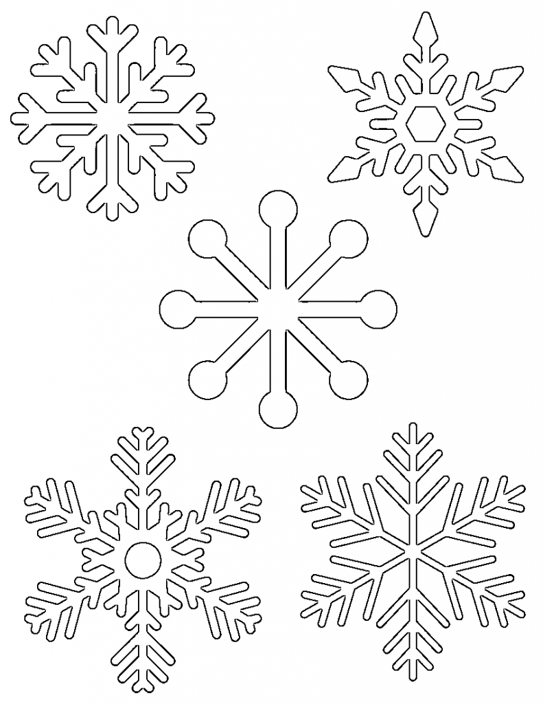 Free printable templates large. Snowflake clipart cut out
