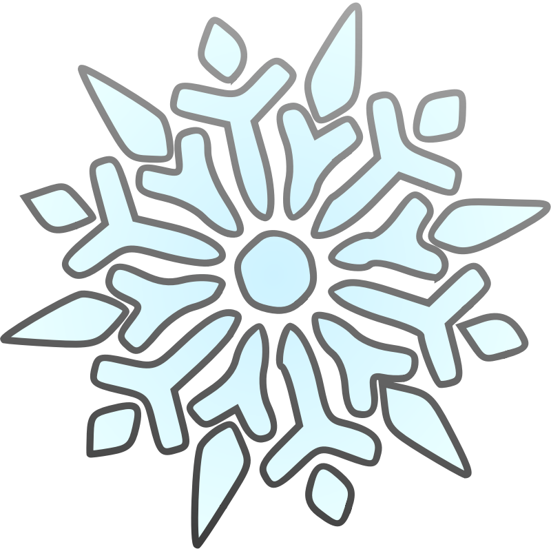snowflake clipart cute