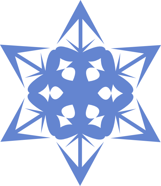 Blue collection ice hexagonal. Snowflake clipart jpeg