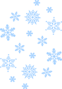 snowflake clipart light blue