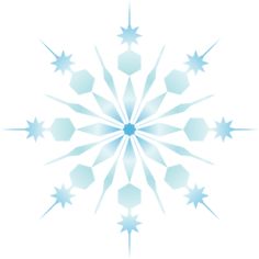 snowflake clipart pale blue