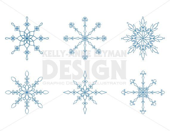 snowflake clipart party