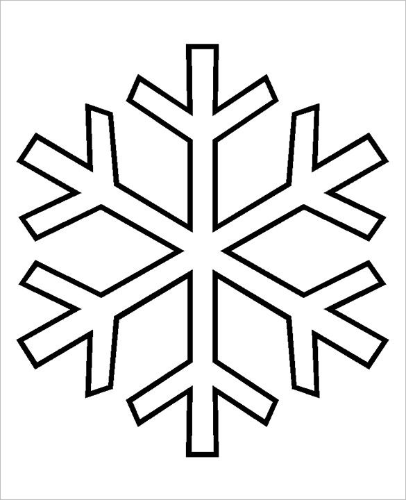 snowflake clipart simple