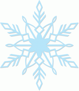 Snowflake clipart single. Paper snowflakes silhouette design