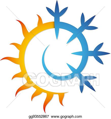 Snowflake clipart sun. Clip art vector and