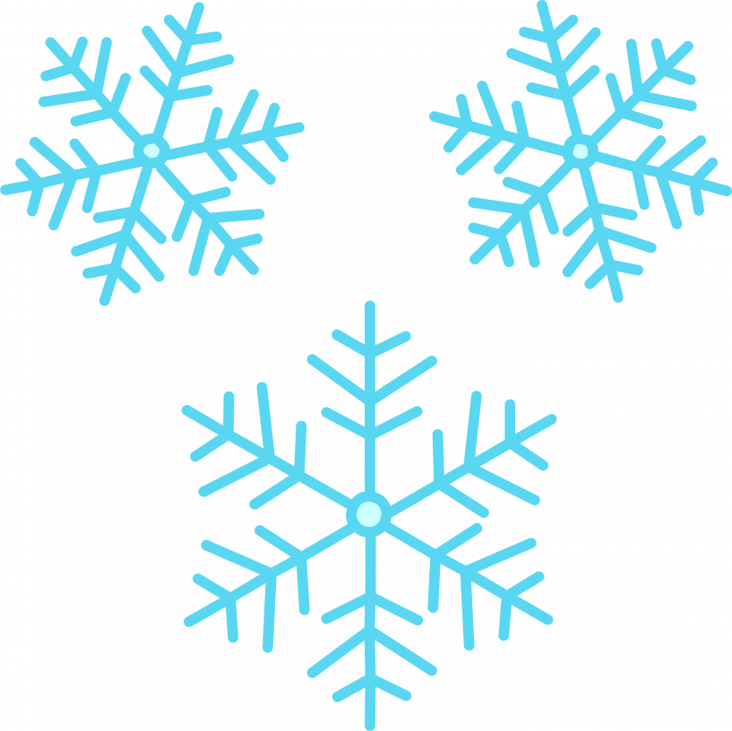 snowflake clipart teal