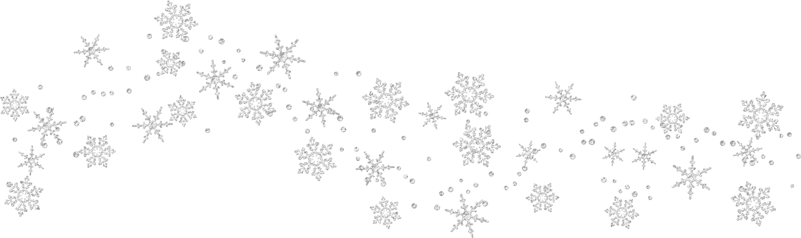 snowflake clipart trail