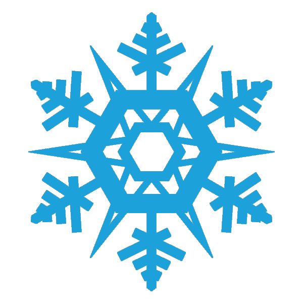 snowflake clipart turquoise