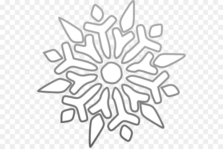 Snowflake clipart white christmas. Black and line 