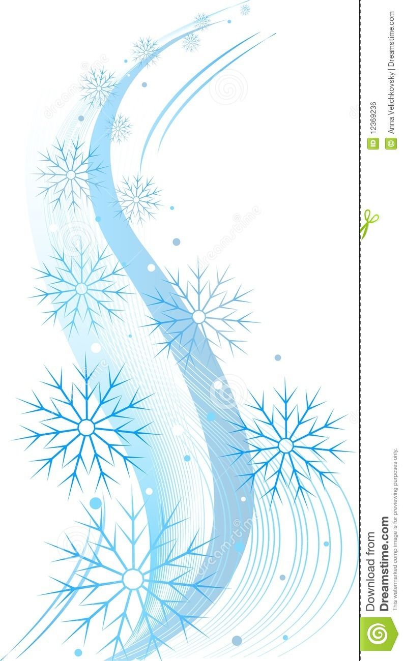 snowflake clipart wind