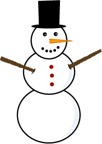 Snowman clipart. 