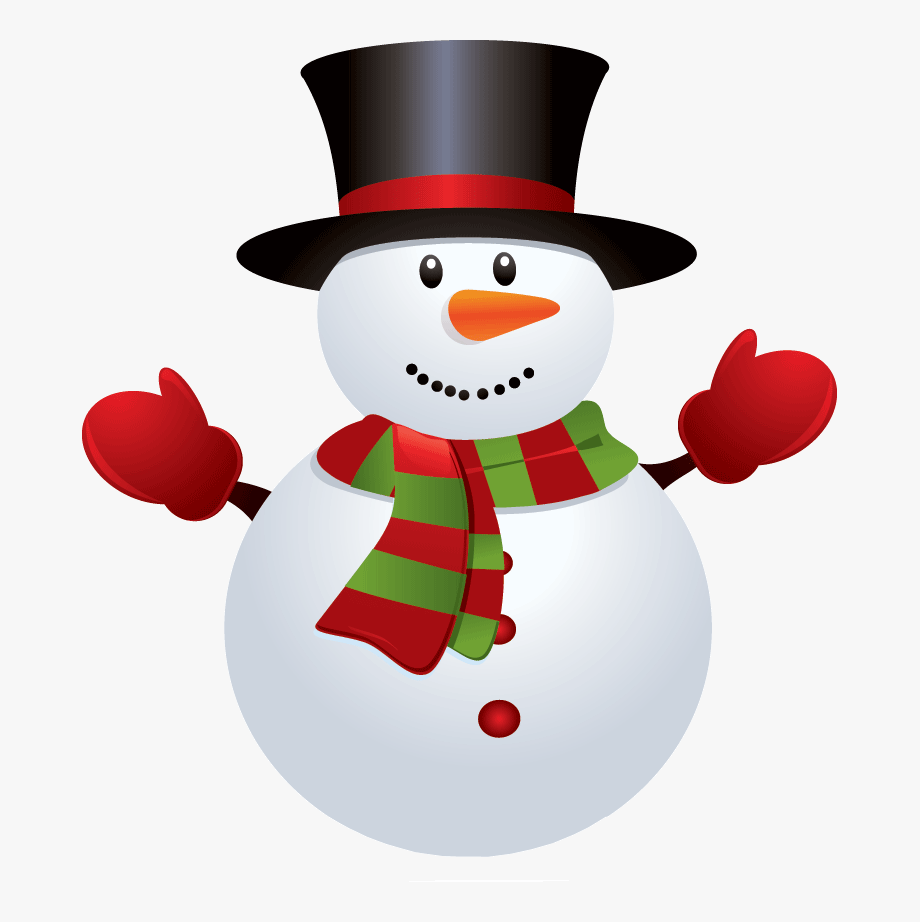 clipart snowman happy