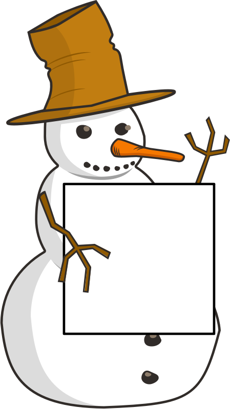 snowman clipart accessory