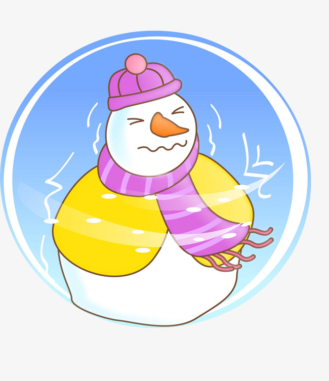 snowman clipart cold