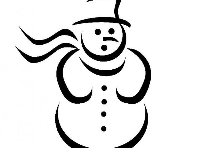 snowman clipart easy