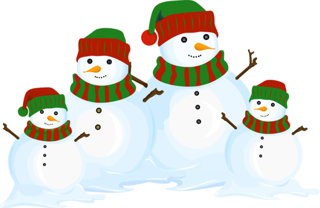 snowman clipart group