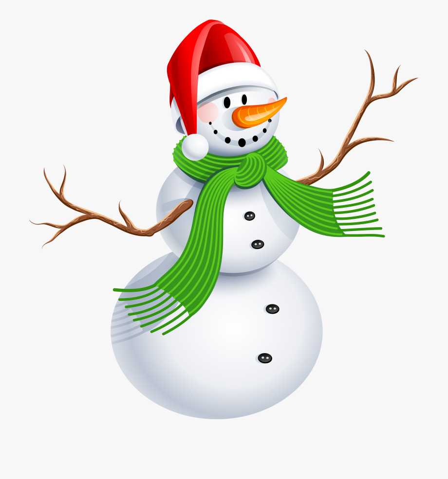 snowman clipart happy