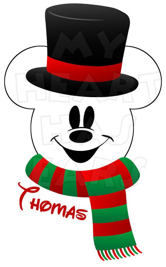 snowman clipart mickey mouse