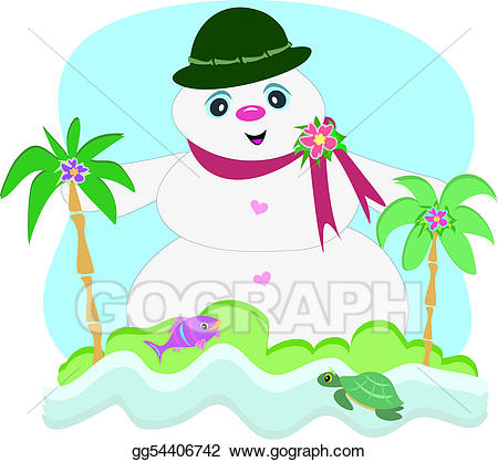 snowman clipart scenery