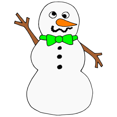 snowman clipart silly