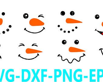 Printable Snowman Face Stencil - Snowman Clipart Stencil 