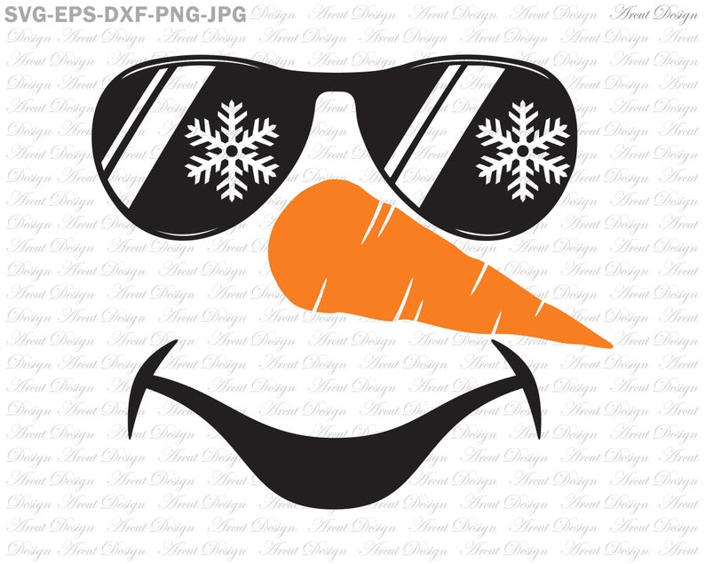 snowman clipart sunglasses