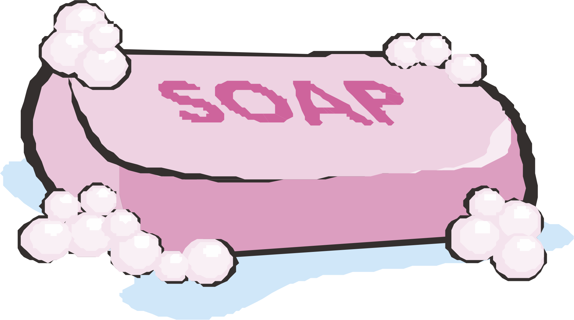 Soap clipart. Cartoon clip art vermicelli