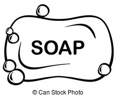 soap clipart black and white