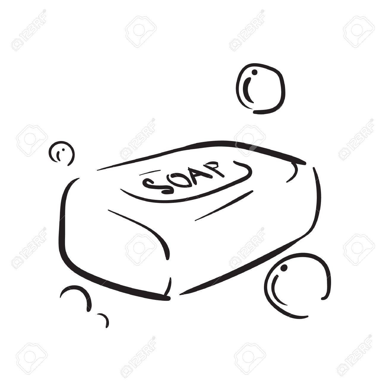 soap clipart sketch