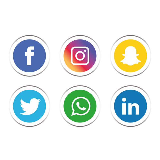 social media icons vector png