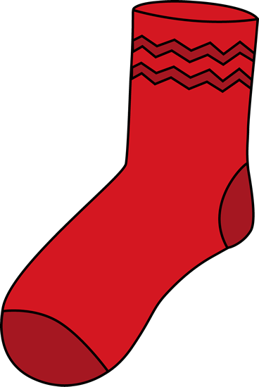 Clip art images red. Sock clipart