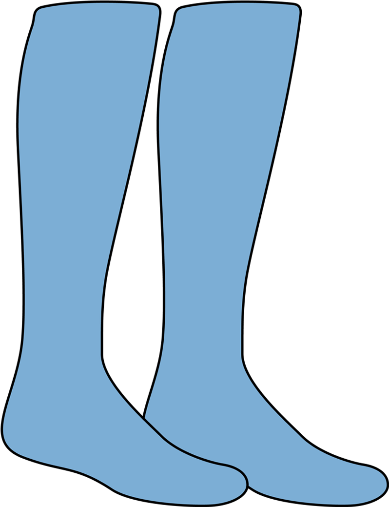 sock clipart blue boot