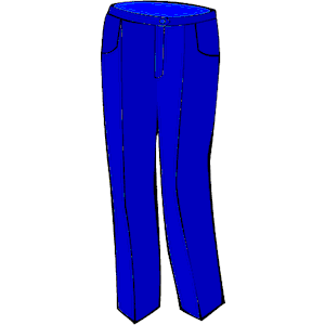 sock clipart blue trousers