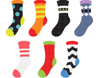 sock clipart colorful sock