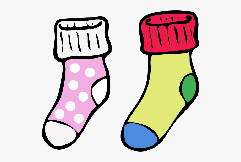 sock clipart different sock
