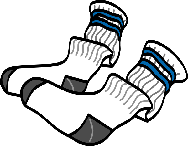 Athletic crew socks clip. Sock clipart football sock