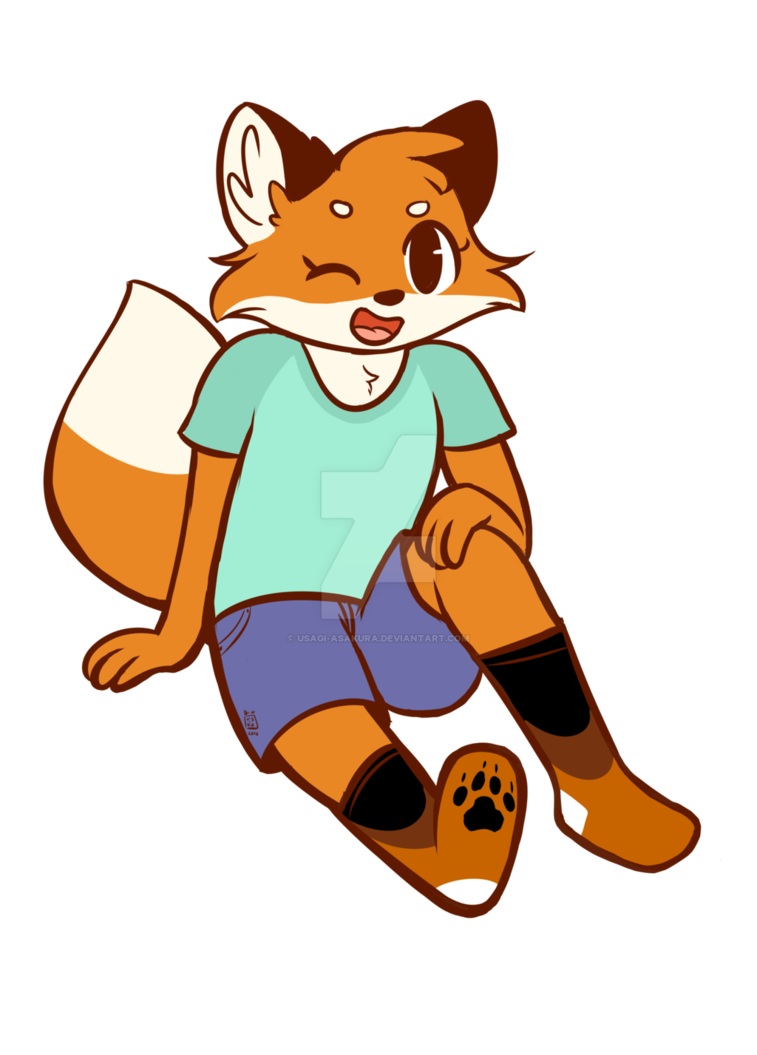 sock clipart fox in socks