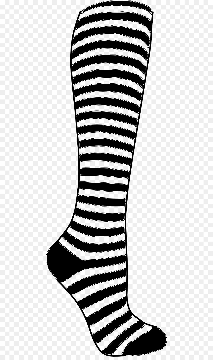 Highs clothing stocking tights. Sock clipart knee sock