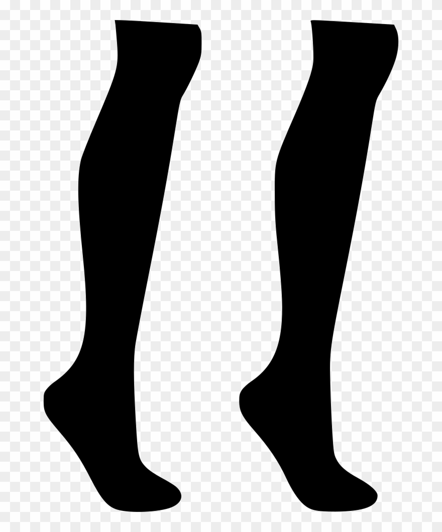 Tights woman casual comments. Sock clipart lady