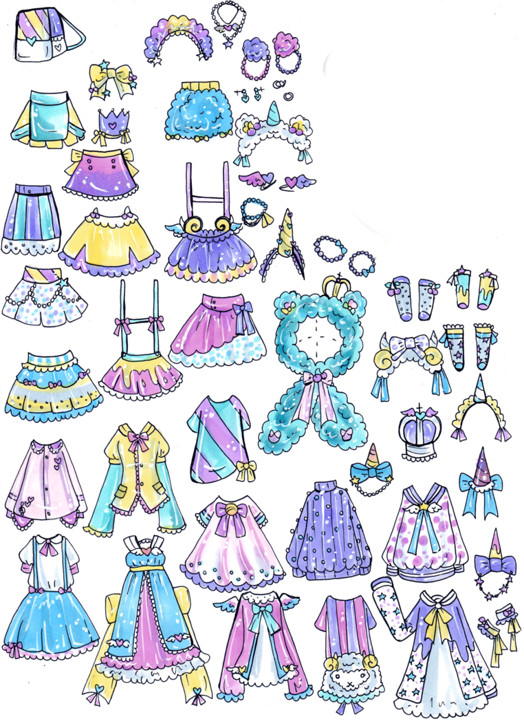 Sock clipart mix and match. Custom outfits by guppie