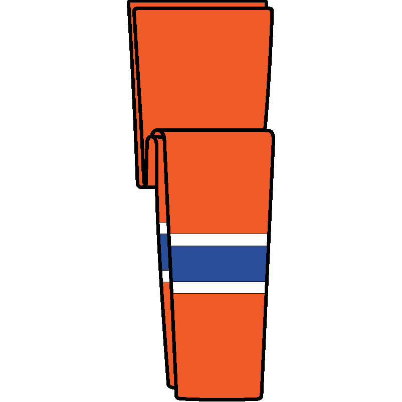 Edmonton socks kobe sportswear. Sock clipart orange colour