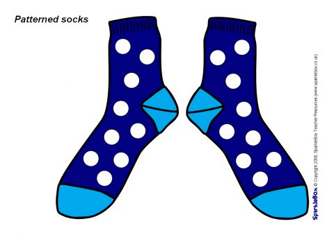 sock clipart patterned sock