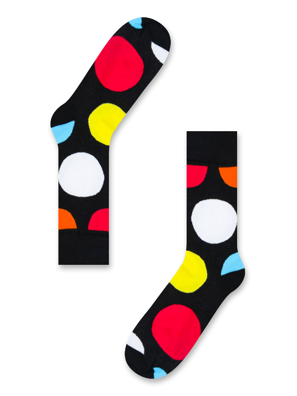 Sock clipart polka dot sock. Beesockz joyful c